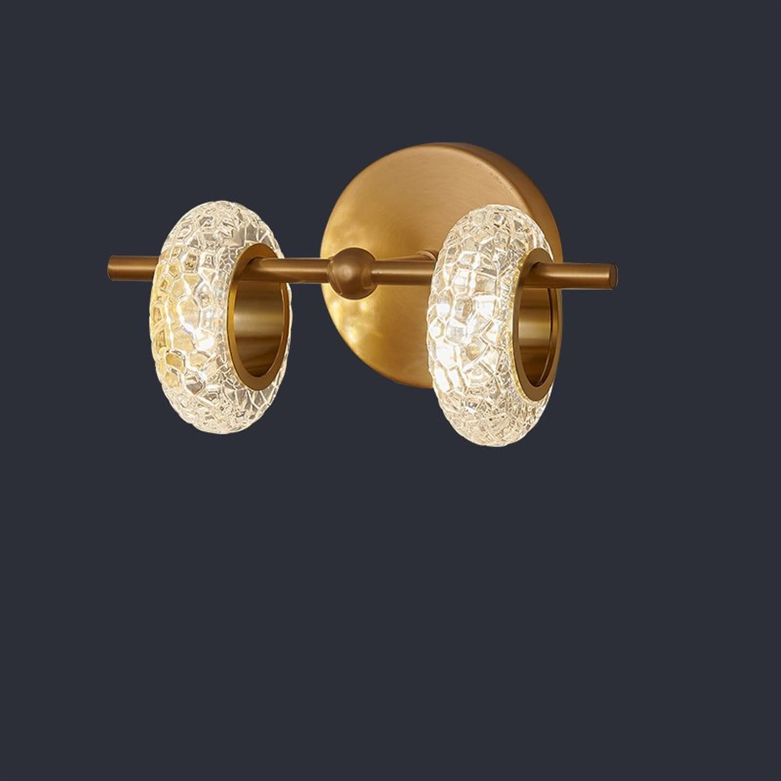 Lustre LED pour salon et chambre suspension cristal anti-éblouissement