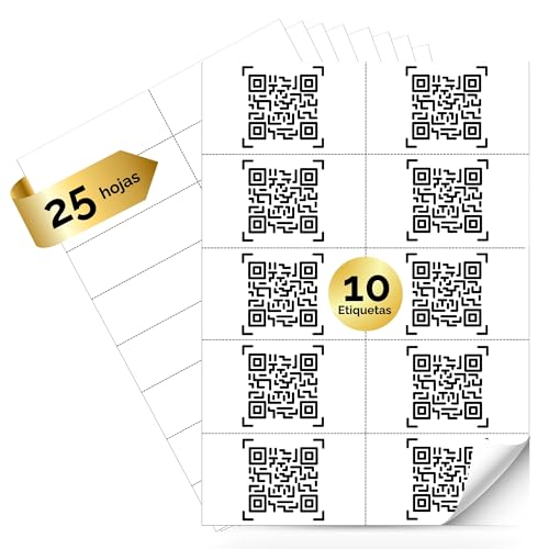 MARCPRINT 210 x 297 mm, papel autocolante para imprimir A4 folhas - papel autocolante para imprimir autocolante por folha - papel de autocolante para imprimir - papel autocolante A4 (25 folhas, 10