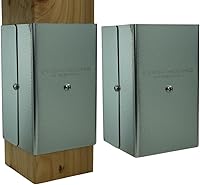 Vista 7 de Fence Armor Protector de Poste de Acero Galvanizado Serie Pro Protección Contra Cortadoras de Hilo y Daños de Equipos de Mantenimiento del Césped