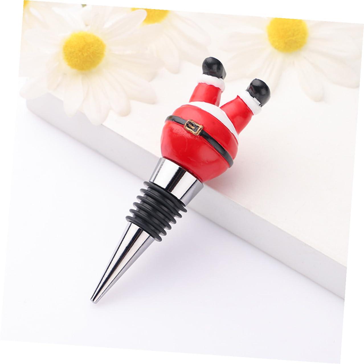 VALICLUD 9 Piezas Tapones para Botellas de Vino con Diseño Navideño Decorativas para Sellar y Conservar Vino Regalo para Fiestas y Reuniones