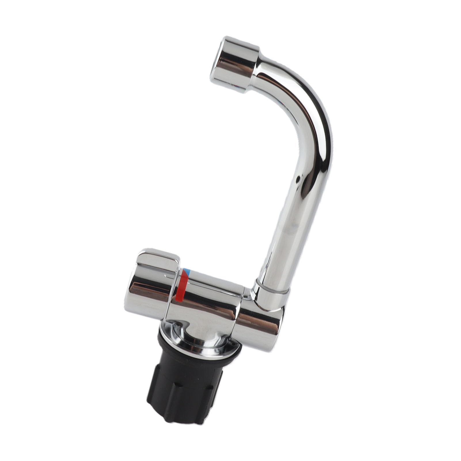 Fydun Grifo de agua para vehículos recreativos Grifo de rosca G1 / 2in Salida de agua fría caliente 360 ​​rotación para el baño de la cocina de la caravana de RV