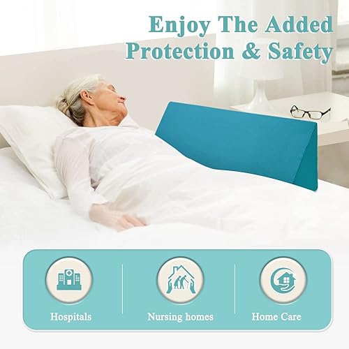 Miniatura 5 de KAAMOS Almohadillas de espuma para rieles de cama, almohada de barandilla de cama para adultos mayores, almohadillas de seguridad para rieles de