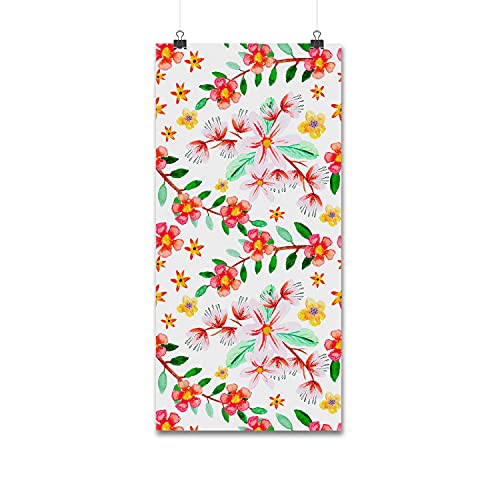 Decorativo fotomurale con foto de flores para crear un salón elegante y acogedor en casa 3