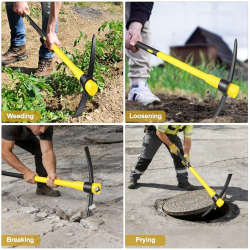 NAUKII 36 Inch Pick Mattock