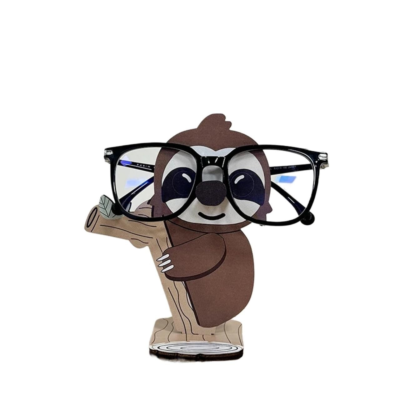 AMEEDA Glasses Holder Animal Glasses Holder Stand Wooden Eyeglass Storage Organizer Sunglasses Display Rack Creative Home Office Desk Decor