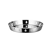 Alessi AKK78 Mini Girotondo - Vassoio rotondo in acciaio inossidabile a finitura lucida