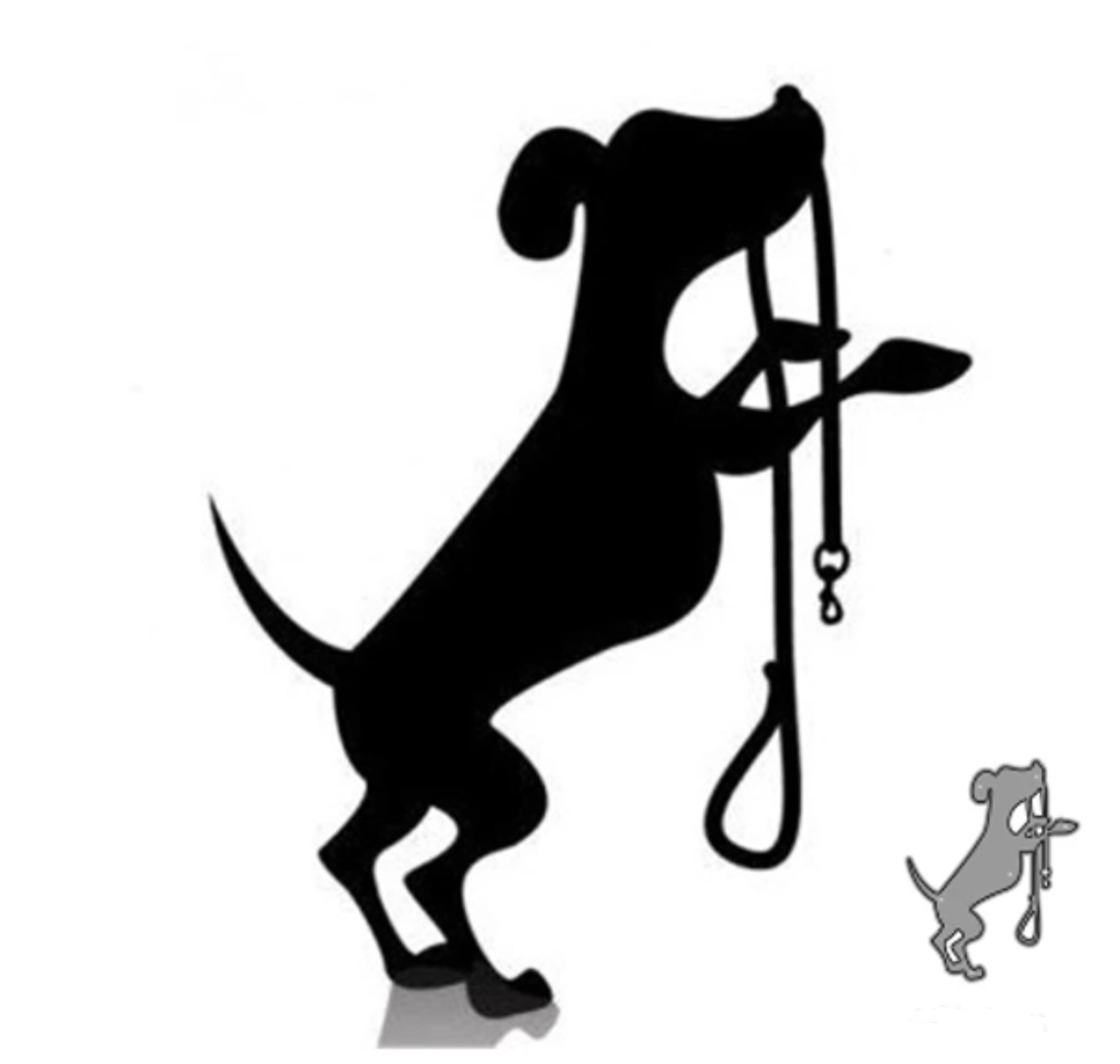 Dog holding their Lead - Walkies Metal Cutting die (CD 101)