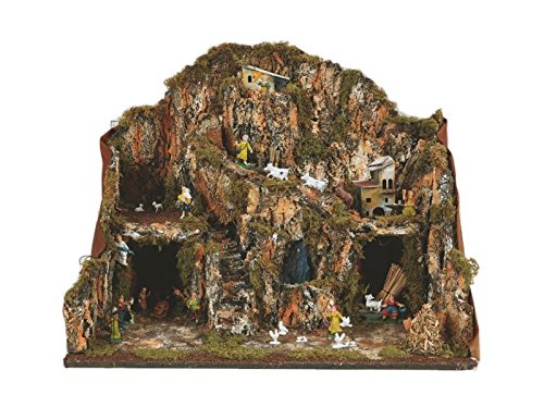 165076 crèche Complet, Bois, Multicolore, 60 x 37 x 44 cm