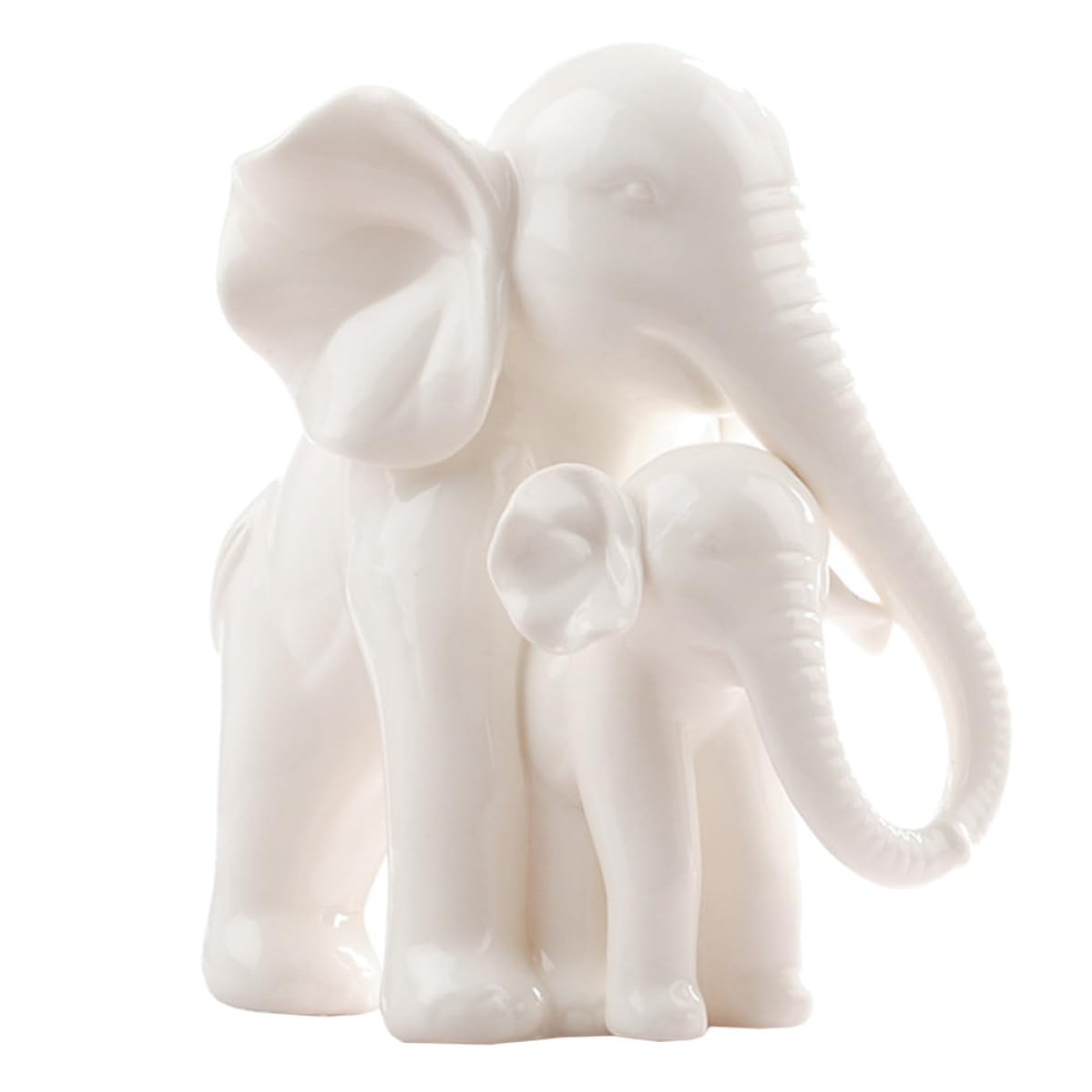 Figurine Mère et Bébé Éléphant : Cadeau d'Anniversaire Idéal pour Filles et Garçons
