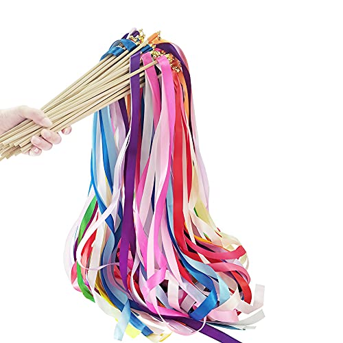 image for LIUYAXI 25 Colors 800 Yard Satin Ribbon Fabric Ribbon Rolls, 2/5