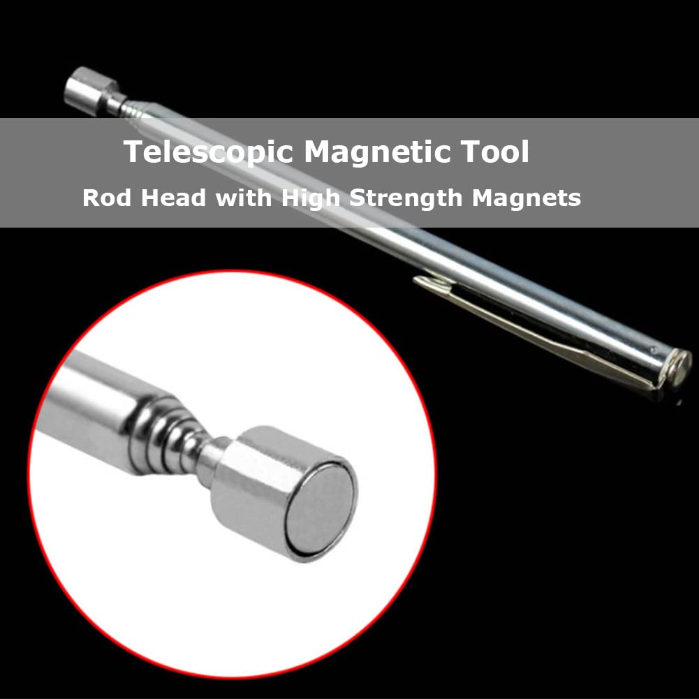 Teleskop-Magnetkehrer – 16 Kg Zugkraft – Ausziehbar 21–83 Cm – Zum Aufsammeln Von Schrauben, Nägeln & Metallteilen – Ideal Für Werkstatt & Haus