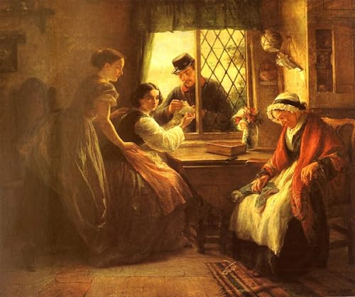 Impression d'art la lettre secrète d'Edward tableau haut de gamme 60x90cm