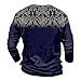 Men's 2023 Autumn Casual T Shirt Graphic Abstract Long Sleeve Print Fashion Shirts Designer Vintage Blouse Tops Mens Zip Up Hoodie Mens Work Shirts Construction（6-Navy,X-Large）