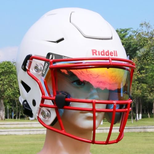 Image of Football Helmet Visor Anti-Fog Scratch Resistant Used for Axiom Helmets for Youth & Adult
