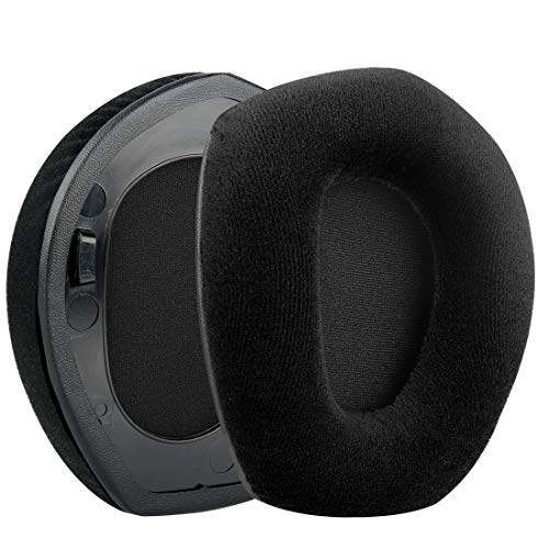 Almohadillas reemplazo Geekria Comfort Velour compatibles con Sennheiser RS165, RS175, HDR165, HDR175, RS185, HDR185, RS195, HDR195 audífonos, cojines para orejas miniatura 2