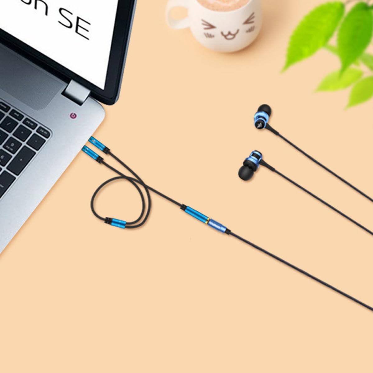 Gatuida 10pezzi Cavo Splitter Audio y Per Microfono e Cuffie Adattatore Pratico Per Computer e Dispositivi Con Doppio Jack Design Compatto e Funzionale Per Videochiamate e Musica Movimento