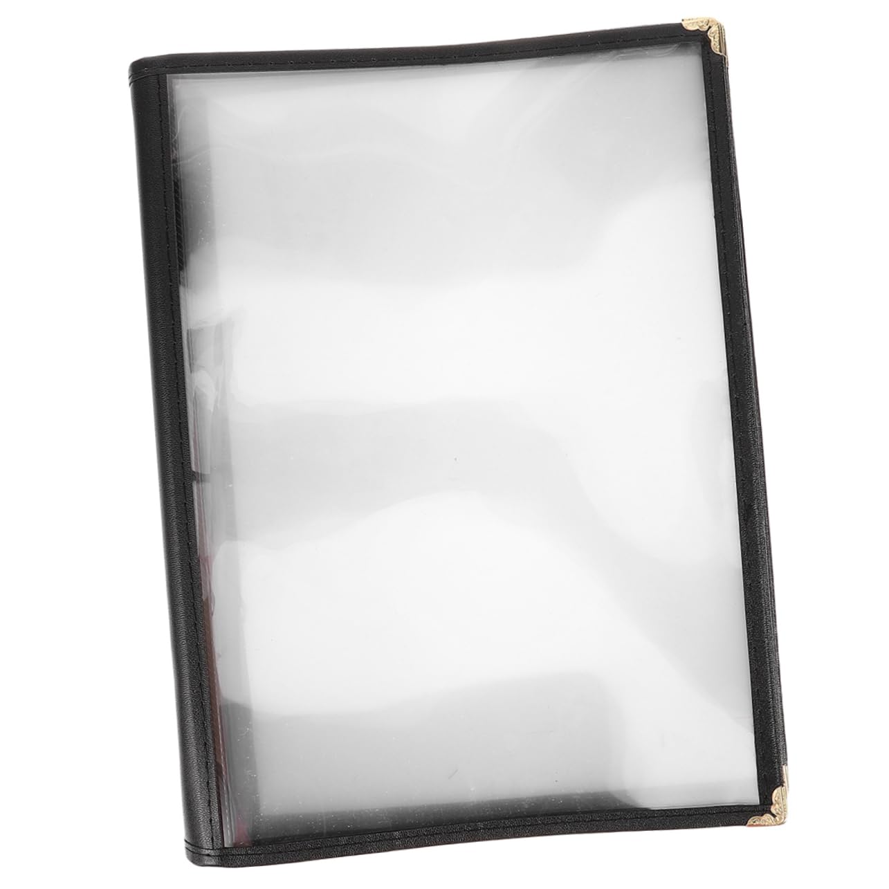 Portamenús de Pvc Transparente A4, 14 Páginas, Protector Resistente al Agua y Manchas para Restaurante y Cafés, Diseño Moderno