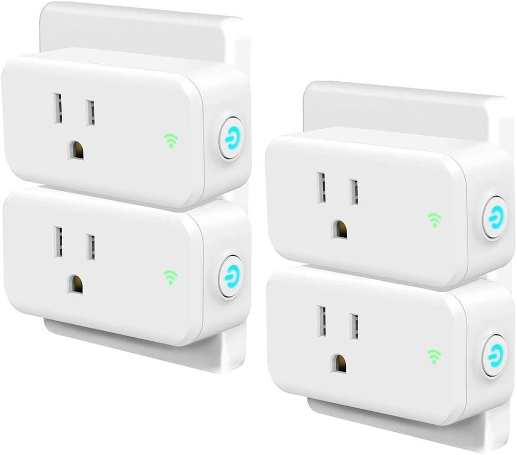Smart Plug 4 Pack, Woostar WiFi Plug Outlet Compatible with Amazon ...
