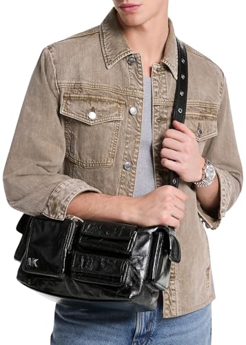 Michael Kors Men's Dakota Medium Pocket Shoulder Bag, Black, One Size3