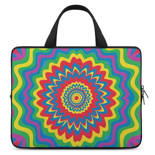 Bolso bandolera para laptop estilo color brillante unisex miniatura 1