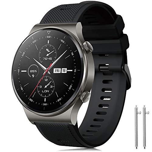 Pulsera Forerunner 745/Huawei Watch GT2 Pro Banda de Repuesto de Silicona 22 mm Pulsera para Gear S3 Frontier/Classic/Galaxy Watch 3 45 mm/Galaxy Watch 46 mm/Huawei Watch GT/GT 2 46 mm