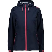 CMP Giacca Pioggia In Poliestere Antistrappo da Donna, Black Blue