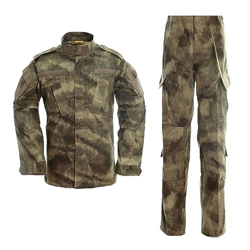 Pantalon et chemise militaire d'entraînement combinaison camo homme plein air