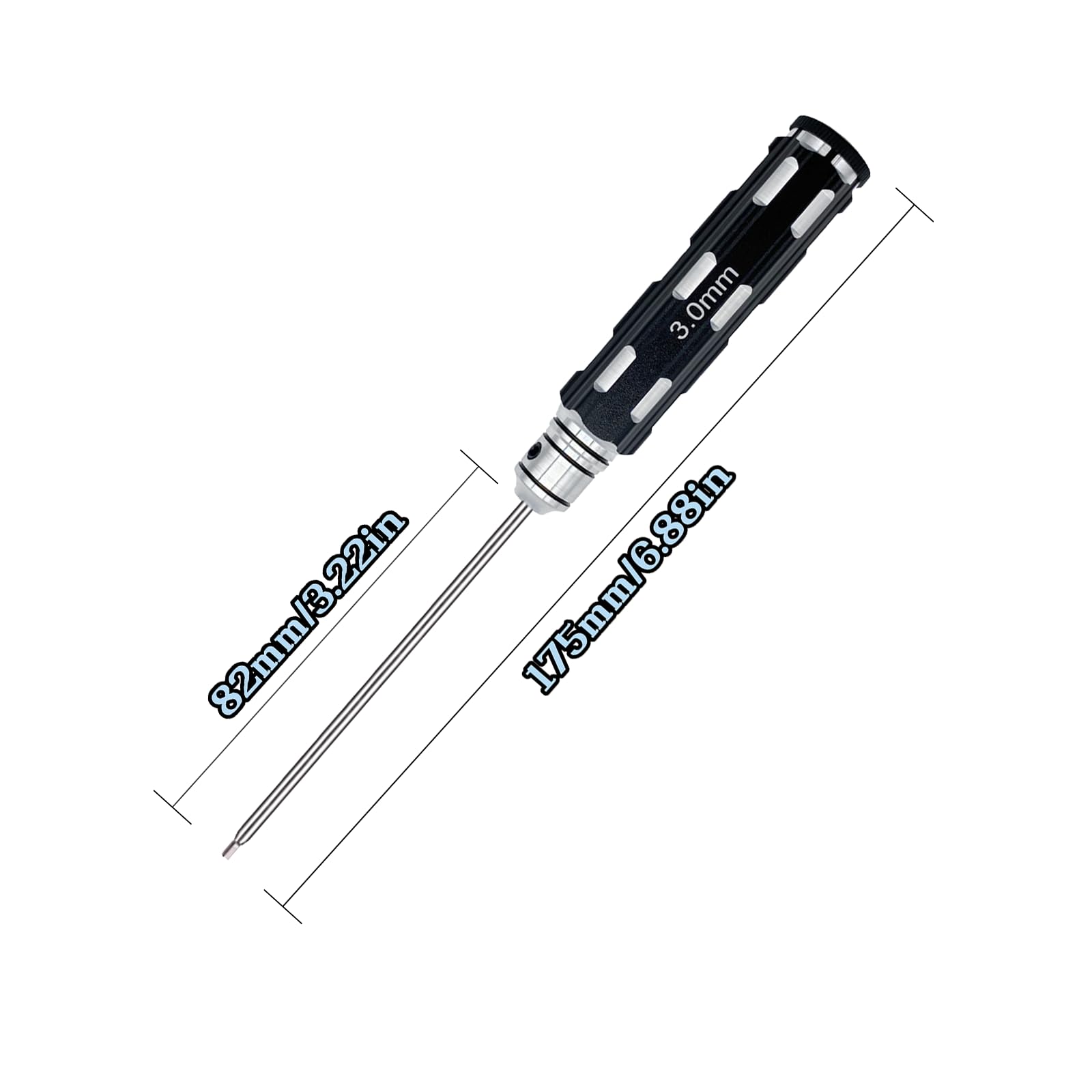 Zestaw narzędzi RC, śrubokręt sześciokątny, zestaw wkrętaków RC 1,5 mm, 2,0 mm, 2,5 mm, 3,0 mm, narzędzia naprawcze do samochodów RC, łodzi, drona, helikoptera (czerwony)