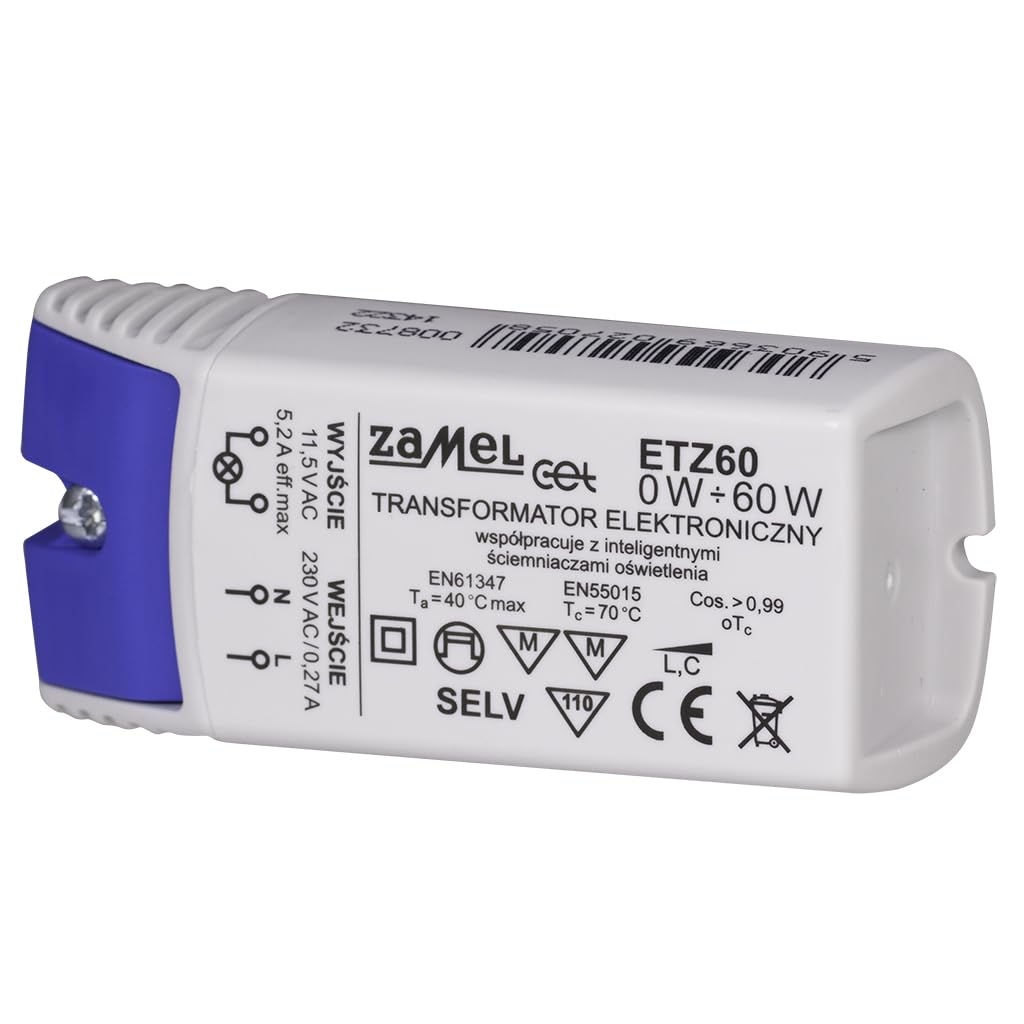 ETZ-60 transformator elektroniczny 12 V 60 W
