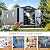 10x12 FT Metal Outdoor Storaged Shed with Floor Base Waterproof Heavy Duty Reinforced Frame with Unique Clear Roof Skyview Windows Air Vent for Garden Patio Large Tools Storage Lawnmower,Dark Grey