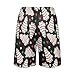 JULYTO Black Christmas Tree Cake Pajama Shorts with Pockets Elastic Waistband Lightweight Pajama Bottoms Stars Sleepwear Shorts X-Large