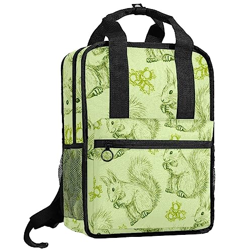 Sac à dos écureuils pour garçons et filles - Cartable réglable multicolore 35cm