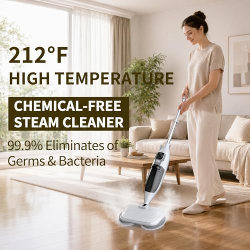 PUREBEAR 300°F Scrub & Steam Mop, Steam Cleaner With 3 Steam Settings by PUREBEAR - Used condition - Image 2