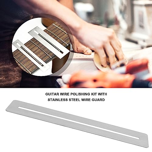 SG Store Guitar Fret Polishing Kit with 10pcs Matte Paper Sheets, 2pcs Stainless Steel Fret Guards - Image 3