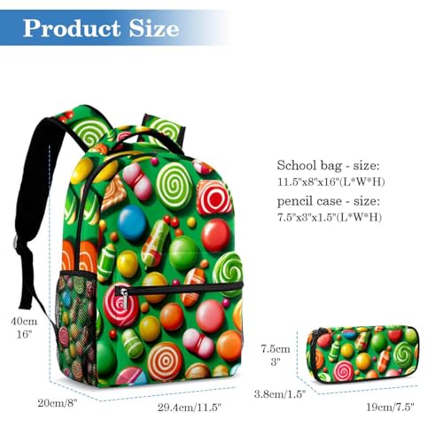 Sac à dos multicolore 2 pièces idéal pour le collège et les sorties de weekend - 2