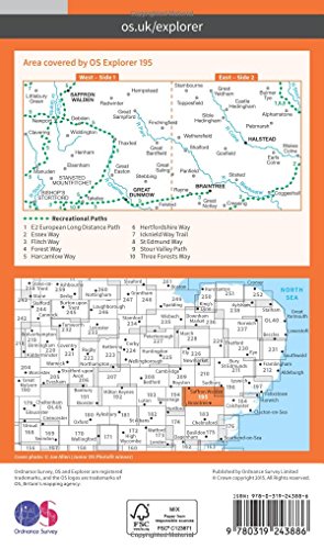 Braintree & Saffron Walden Map | Halstead & Great