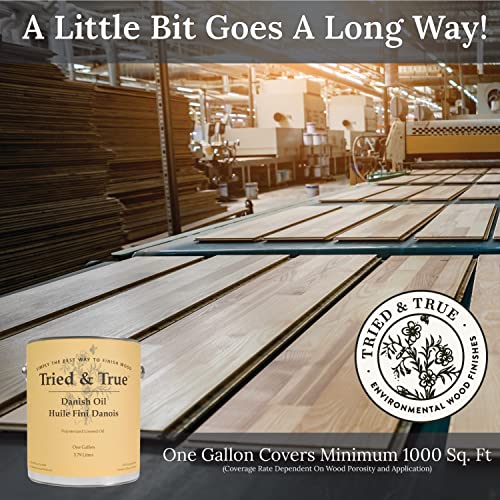 Tried & True Danish Oil – Quart – All Natural, All Purpose Finish For Wood, Metal, Food Safe, Solvent Free, Voc Free, Non Toxic Wood Finish, Polymerized Linseed Oil, Stand Oil #TOP3