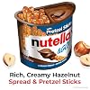 Nutella & GO! Chocolate Hazelnut Spread with Cocoa + Pretzel Sticks, 12 Snack Packs, 1.9 oz Each