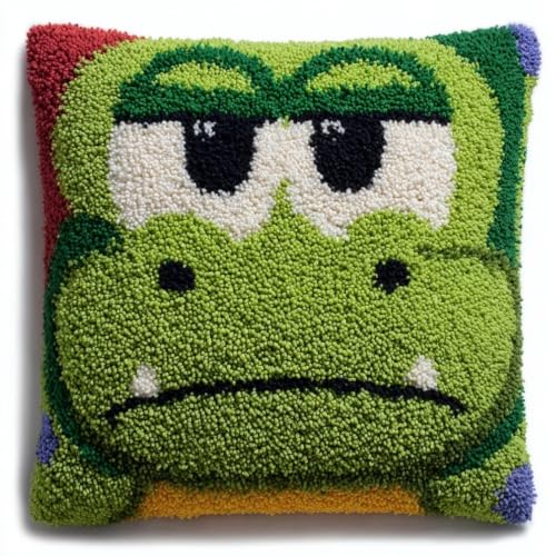 Kit de cojín de gancho de pestillo de salamandra para bordado 3D de 43x43cm