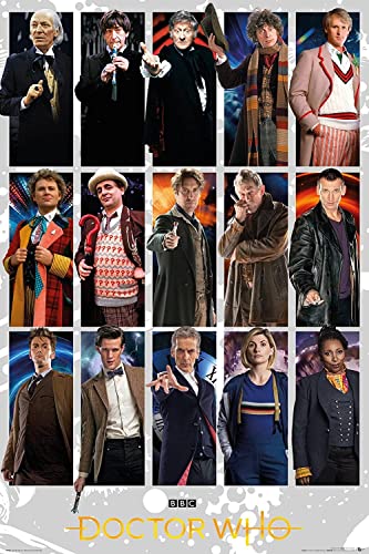 GB eye Doctor Who Doctors Grid 61 x 91.5cm Maxi Poster