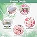 WYJ Pink Large Quilted Floral Makeup Bag Cute Soft Coquette Aesthetic Cosmetic Bag Cotton Travel Toiletry Bag for Women