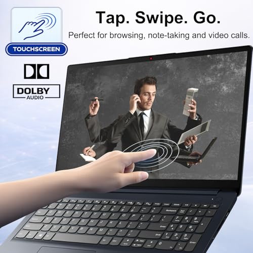 Image of Lenovo IdeaPad New Released 15.6 inch FHD Touchscreen Laptop, 13th Gen Intel Core i5-1335U, 12GB RAM, 756GB Storage(256GB SSD + 500GB Ext), Student Laptop, Wi-Fi 6, Windows 11, Microsoft 365 for the Web