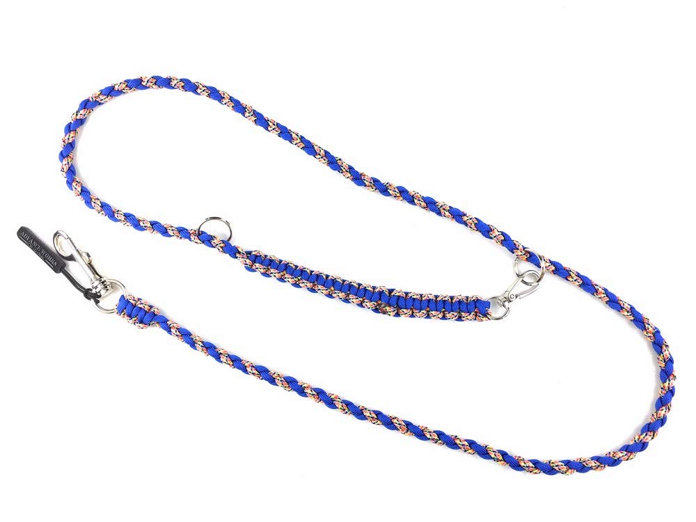 パラコードリード　ハーフチョーク　パステルレインボー　No.0176 パラコードリードハーフチョークパステルレインボーNo.0176