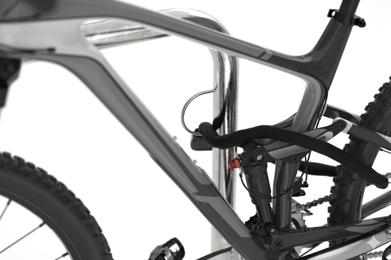 Lot de 3 Dreifke Arceau Vélo Trust 10 Dreifke à Sceller, 750mm | avec Œillets de Sécurité | Support pour 2 Vélos | Appui-vélo en Acier Galvanisé | Qualité Pro