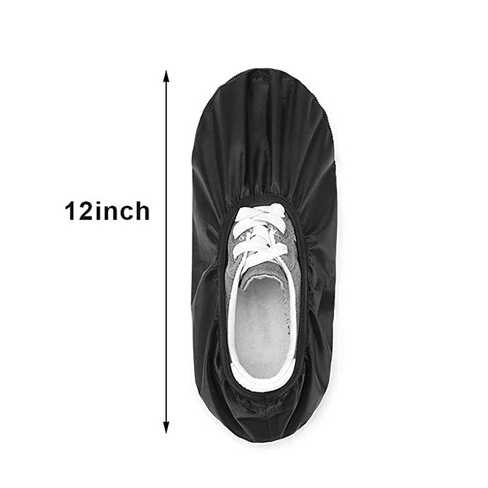 2 Paires De Couvre-chaussures De Bowling Unisexe - Tissu Coulissant, élastique Au Talon, Réduction Des Frottements | Pour Hommes Et Femmes, Facile à Enfiler