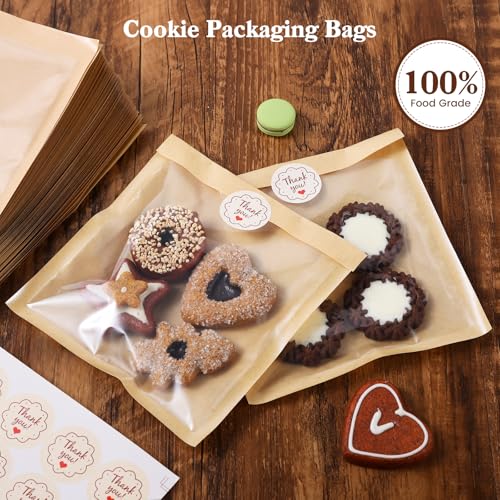 50% Off HONKID 100 Pack Cookie Bags with Stickers - Image 3