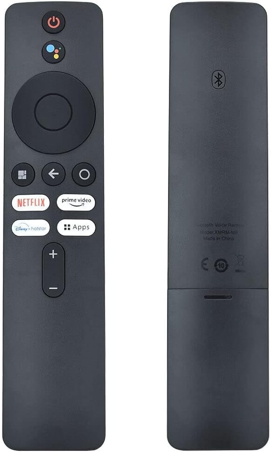 Universal Replacement Remote Control Compatable For Xiaomi Mi TV Stick Mi TV Box 4S 4K with Bluetooth and Voice Serch Control and Function Features Dedicated Hotkeys For Popular Streaming