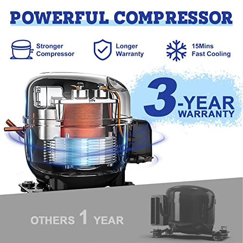 Setpower AJ30-SMART-FBA Portable Refrigerator,Portable Freezer,32 Quart(30L) Electric Cooler,Car Refrigerator,12/24V Dc Cable & 110/240V Ac,Car Fridge thumb #1