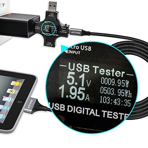 Agvee [2 Pack 3Ft Usb-C To 30 Pin Cable For Old Iphone 4/4S Ipad 1/2/3 Ipod, Braided Metal Shell Type-C To 30Pin Adapter Charging Charger Data Cord, Dark Gray #TOP1