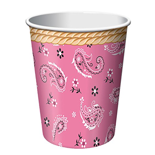 Creative Converting Pink Bandana Cups - 9oz - 8 Per Unit